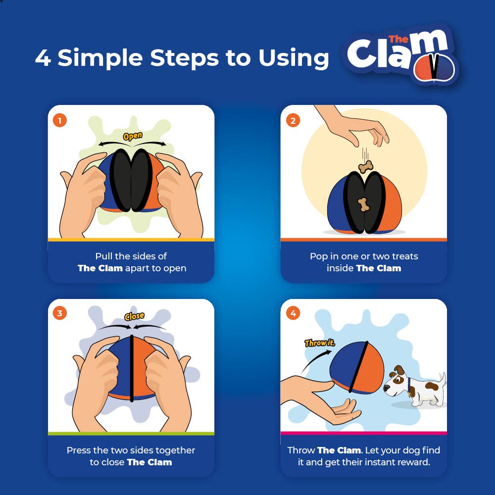 The Clam – Gioco per cani con dispenser di premi