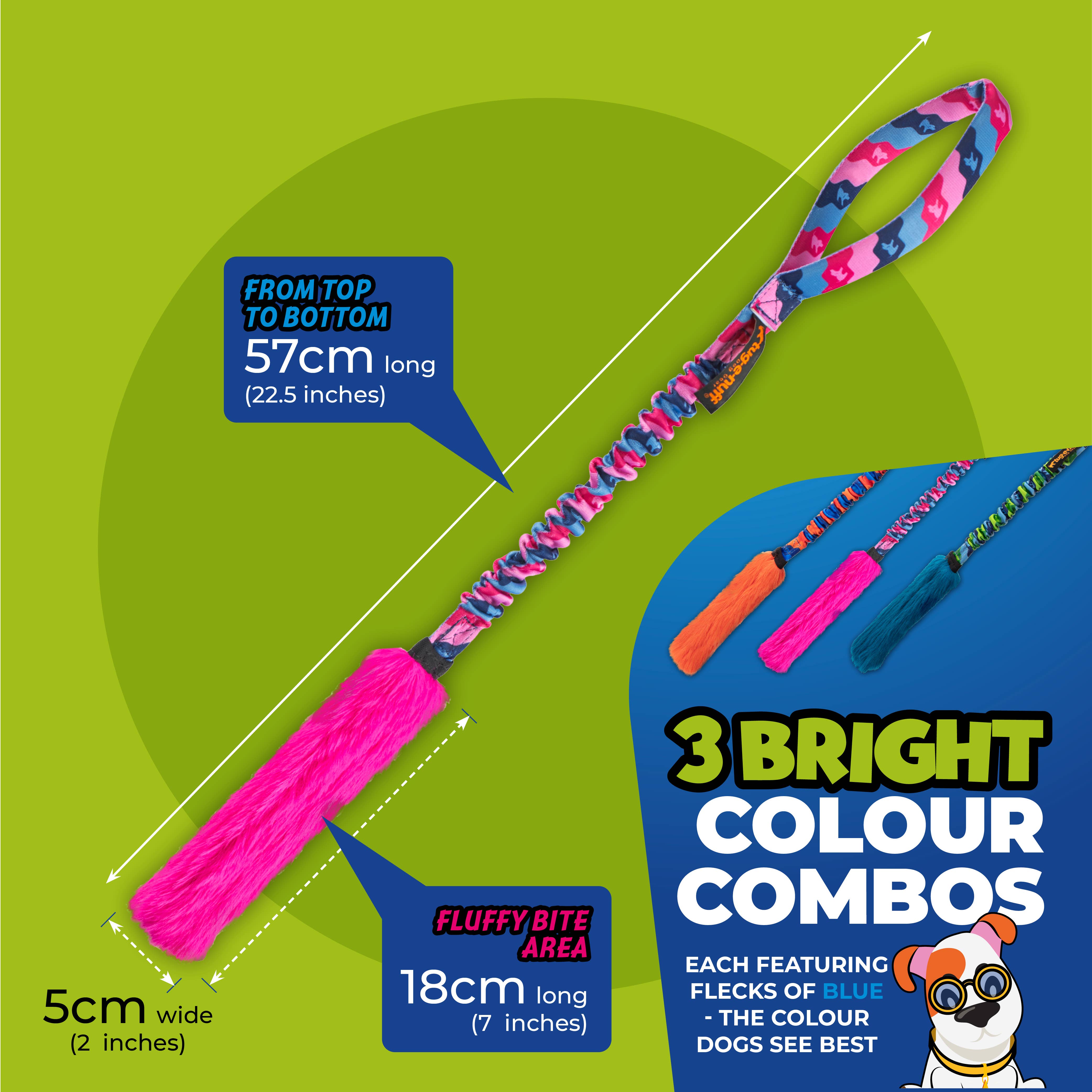 Bright Fauxtastic | Giocattolo per Cani in pelo sintetico | Tug-E-Nuff