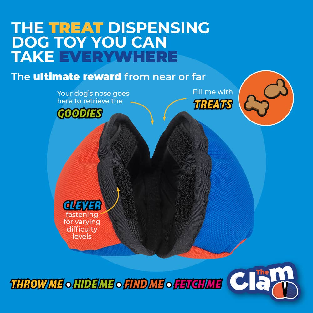 The Clam – Gioco per cani con dispenser di premi