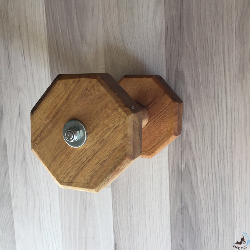 Riporto in legno esagonale 650gr