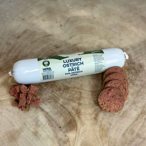 Luxury Ostrich Paté 400g per Cani – Snack Naturale Monoproteico allo Struzzo